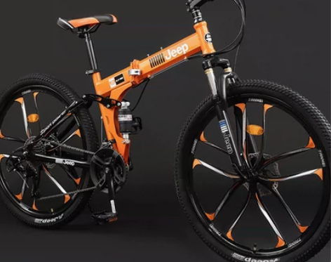 吉普jeep折叠山地自行车男女式越野变速成...