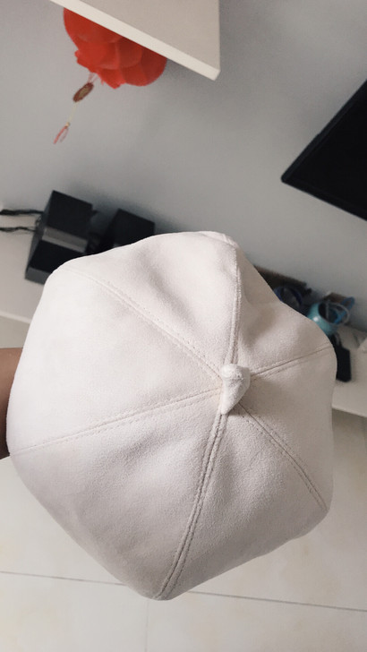 网红同款pu皮帽南瓜帽子 尺码：M（56-...