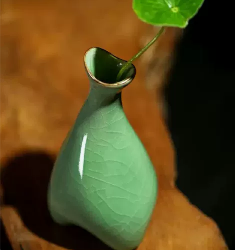 【特价包邮12.5!】陶瓷小花瓶摆件客厅插...