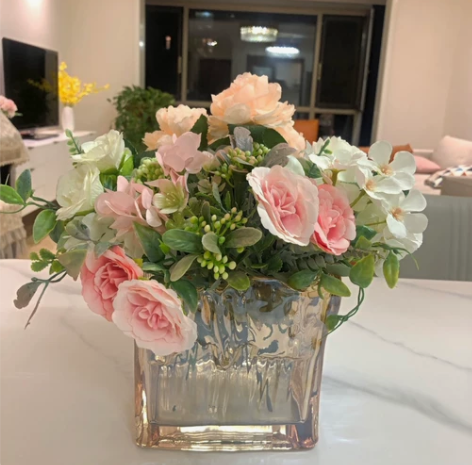 自家花店不开了出一批玻璃花瓶摆件轻奢北欧客...