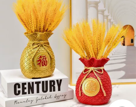 天然黄金麦穗干花花束开业大麦客厅田园装饰摆...