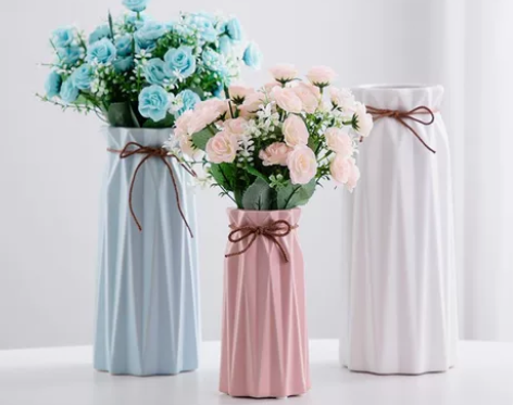 多色简约现代创意陶瓷花瓶水养北欧现代创意家...