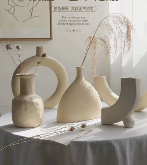 【赔钱卖】全新包邮ins风陶瓷花瓶摆件客厅...
