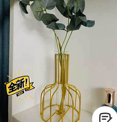 【全新包邮】北欧创意玻璃插花花瓶客厅房间装...