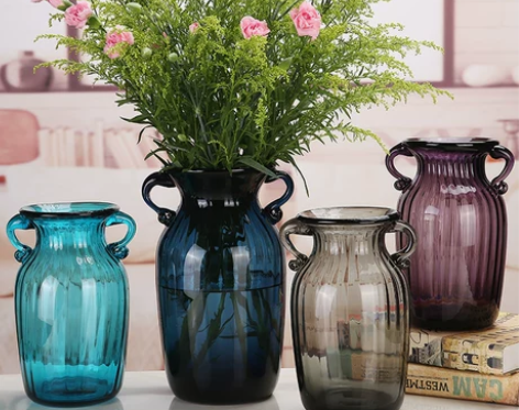 透明玻璃花瓶欧式客厅插花摆件创意水培家居装...