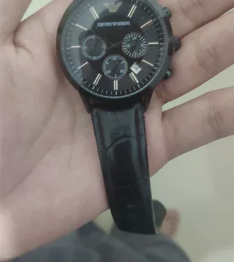 阿玛尼三眼手表，防水， 表带有点旧，加一百...