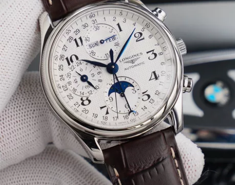 二手浪琴名匠八针月相机械男表男士手表 男士...