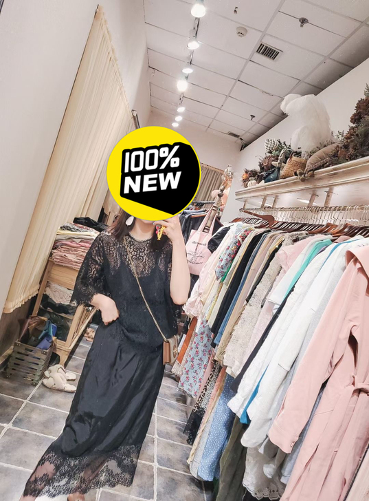 韩国正品蕾丝衫,6月份在实体店入,一次没穿...