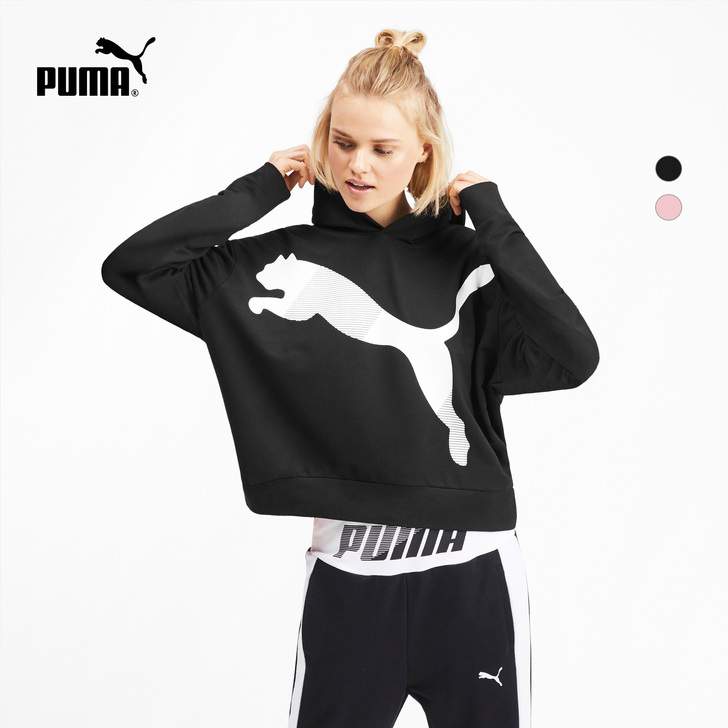 PUMA彪马官方正品 女子简约休闲连帽卫衣...