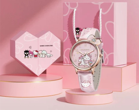 正港手表 ZGOx三丽鸥儿童女孩小学生凯蒂...