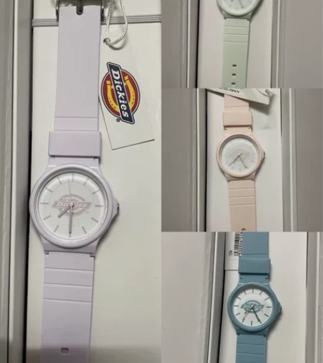 Dickies潮流时尚硅胶女石英学生手表C...