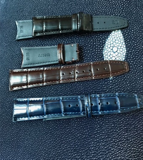 适用万国手表带弧口弧形真皮葡计7葡萄牙计时...