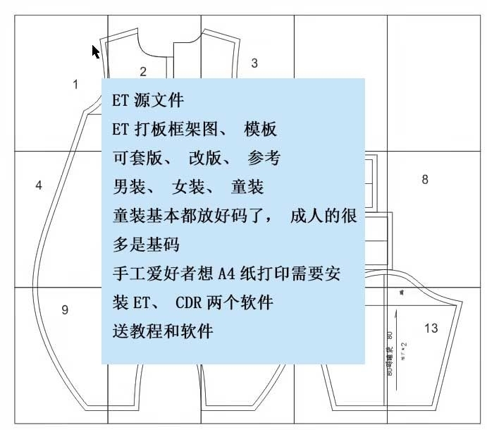 女装ET电子服装纸样
