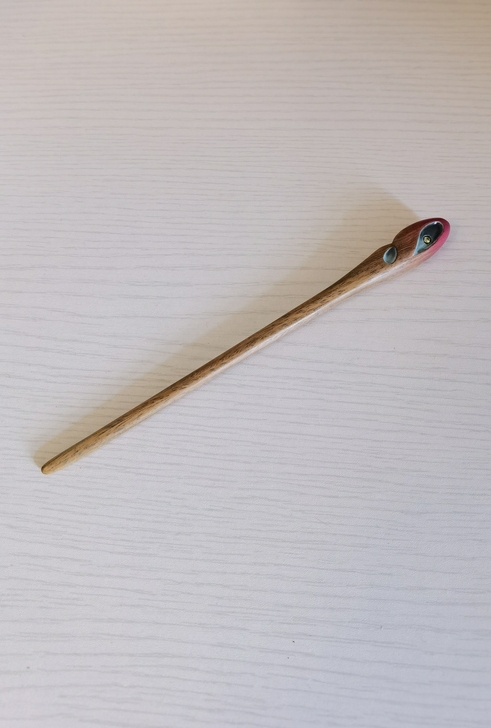谭木匠雨荷发簪木梳子，很稀有的一款发簪，全...