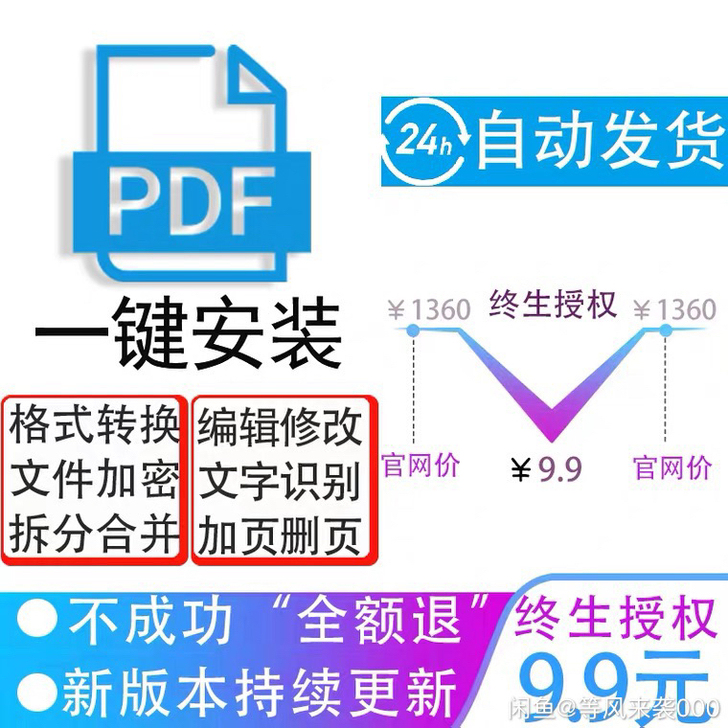 (一次付款终生受用)pdf转换器pdf转w...