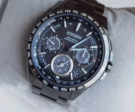 9成新西铁城光动能GPS授时男士腕表CC9...