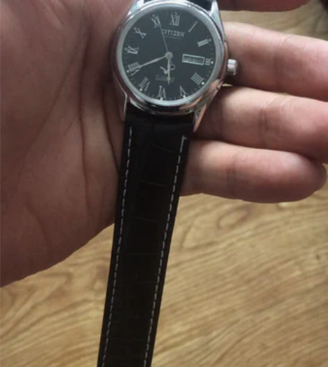 日本西铁城男表，黑盘大表盘 CITIZEN...