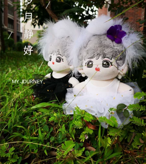 出手作娃娘20cm芭蕾裙子 左边黑色一套 ...