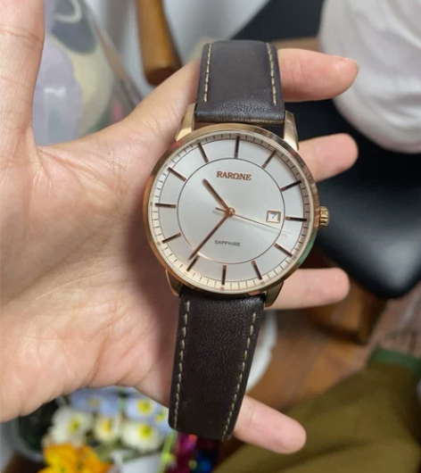 雷诺(RARONE)手表 机械男表 皮带防...