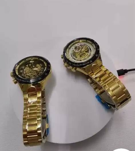 男士款全自动机械镂空时尚防水夜视手表欧式男...