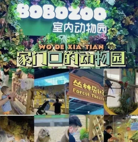 德汇万达室内动物园家庭套票，一大一小。价格...
