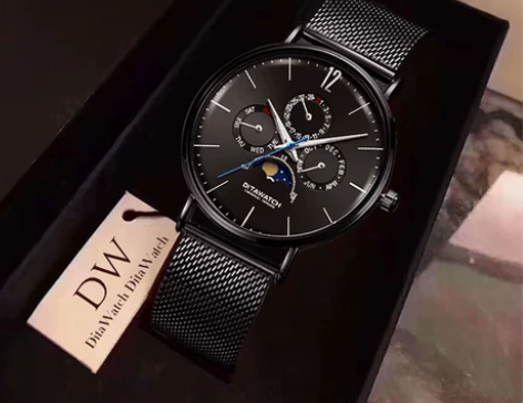 迪塔时尚简约手表防水男士超薄潮流外贸石英表...