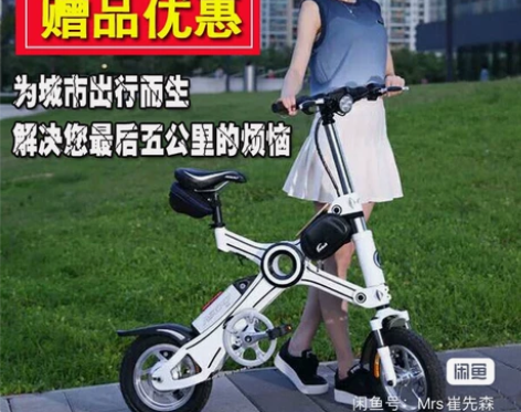 恩斯迈X3折叠电瓶车 七成新 配件齐全 原...