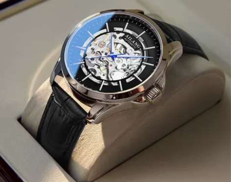 瑞士阿玛妮手表男士机械表全自动镂空防水正品...