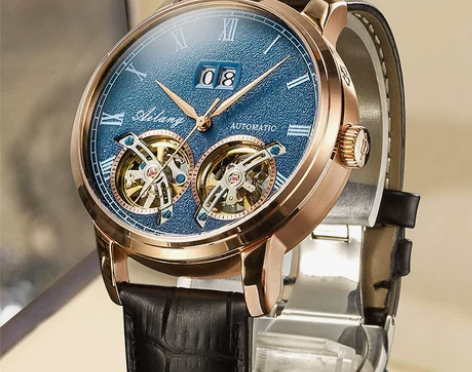 霸气特种兵正品个性镂空双陀飞轮全自动机械表...