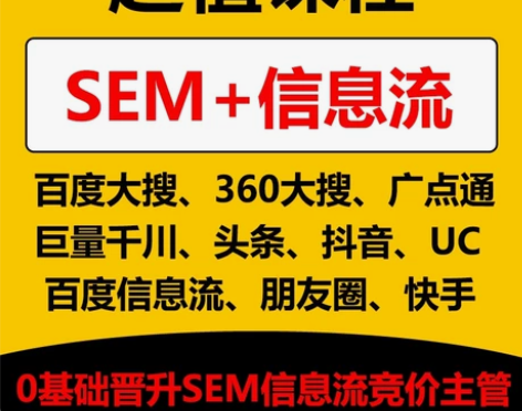 网络广告运营 15天课程一对一 学成薪6+...
