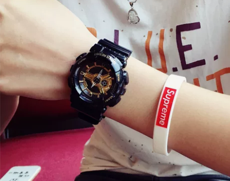 潮牌韩版简约潮流ulzzang手表男女学生...