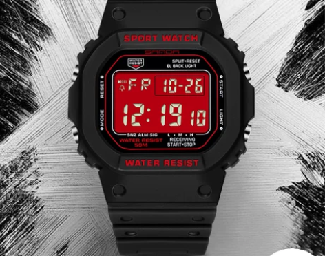 ins风方块手表男士简约初高中学生方形潮流...