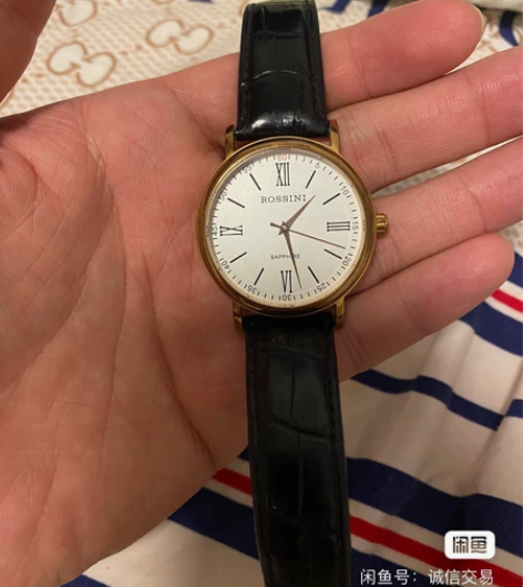 罗西尼表 罗马数字 玫瑰金石英男表防水手表...