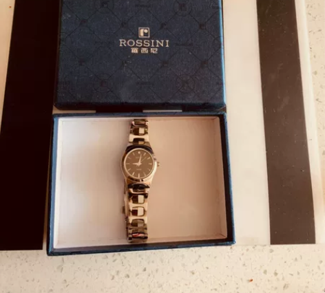 专柜正品罗西尼5456石英机芯女表不锈钢女...