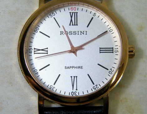 国产名表ROSSINI罗西尼石英手表，尺寸...