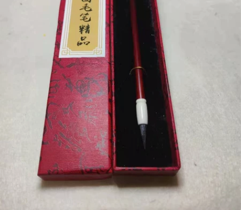 实力颜值款来了，顶级黑尖紫毫小楷，真的不容...