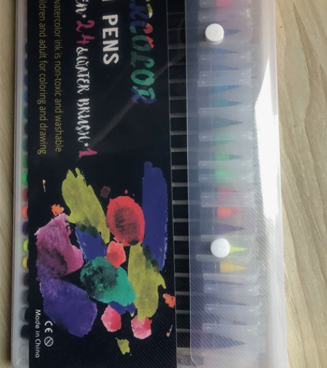 全新水彩笔（毛笔）24色 感兴趣的话点“我...