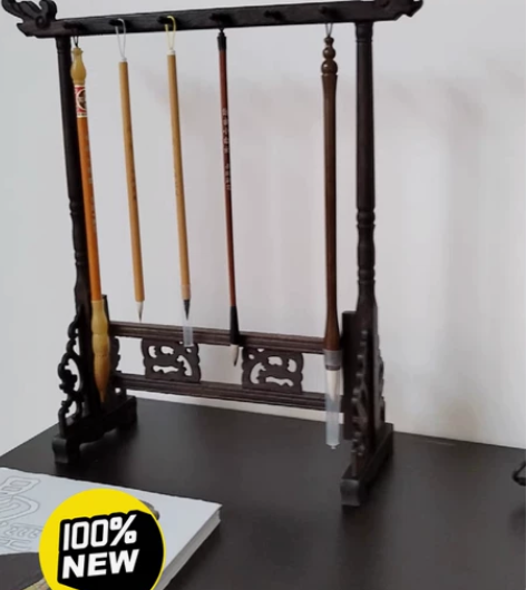 毛笔架书桌摆件挂毛笔架子文房四宝笔山笔挂套...