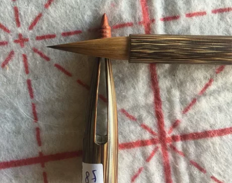 收峰自如！定制的一批纯狼毫毛笔中楷！出锋3...