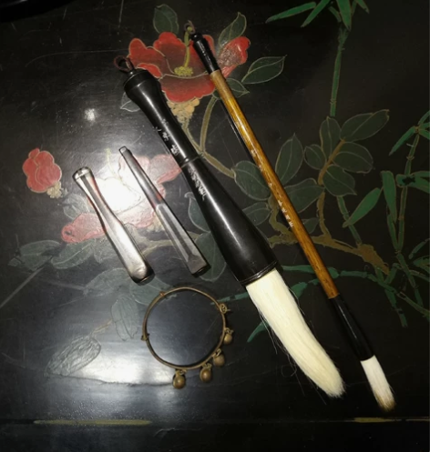 五件一起出、两支八九十年代毛笔（六号京揸已...