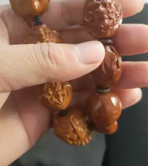 达摩2.2手串橄榄核，吴晓本工，证书齐全。...