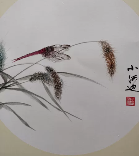 本人作品，规格：50*50cm.生宣卡纸。...