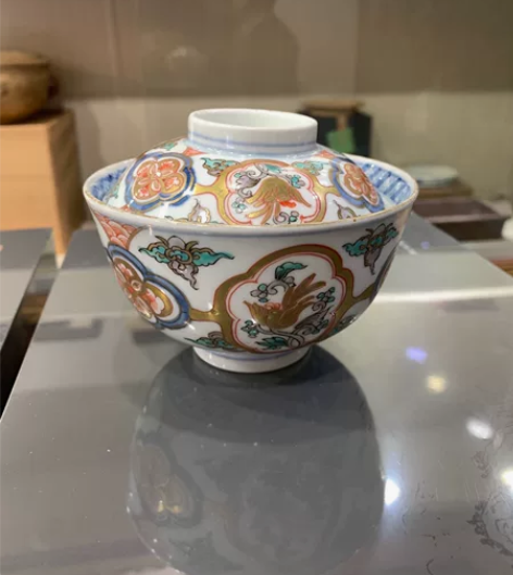 老盖碗，内青花手绘，有款. 感兴趣的话点“...