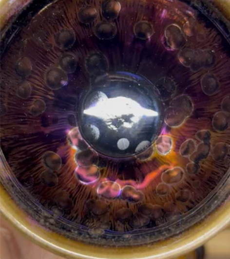 极品刘子龙金曜窑变曜变天目手工茶盏主人杯铁...