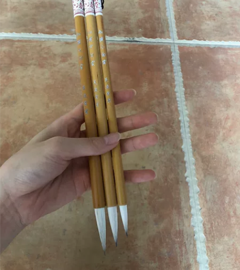 极品黑兼兔毛加健大中小白云毛笔 现特价处理...