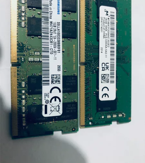 三星和镁光16G笔记本内存条，拆机内存功能...