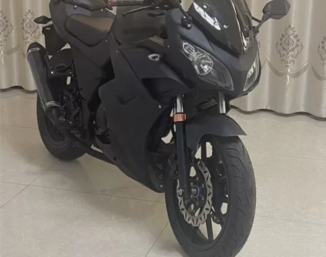 摩托车 川崎h2小忍者跑车地平线北极光s款...