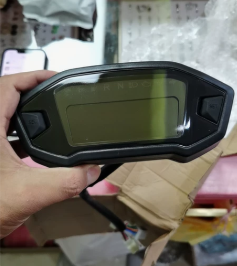 小怪兽摩托车仪表宝雕银钢液晶仪表盘改装配件...