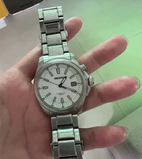 精工钢表手表，人动电能，此款已绝版，售出不...
