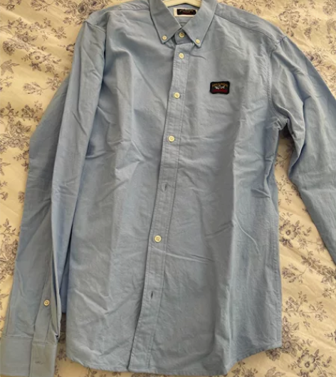 全新男士衬衫，没吊牌，号码写着L，实际看着...